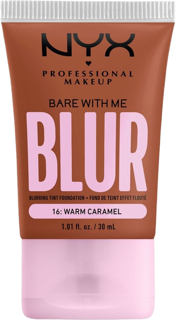 Тональна основа для обличчя NYX Professional Makeup Bare With Me Blur 16 Warm Caramel 30 мл (0800897234447) - зображення 1
