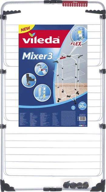 Стояча сушарка для білизни Vileda Mixer 3 Tower Indoor Dryer (157243) - зображення 9