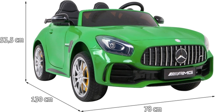 Електромобіль Ramiz Mercedes Benz GT R Зелений лакований (5903864905748) - зображення 2