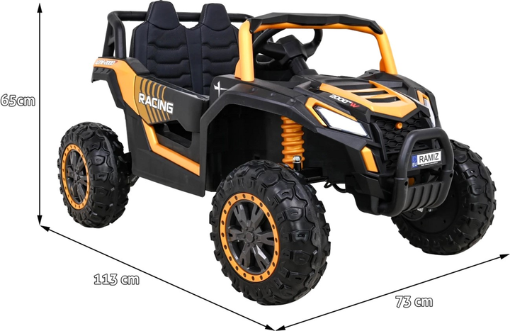 Samochód elektryczny Ramiz Buggy UTV 2000M Racing Złoty (5903864952285) - obraz 2