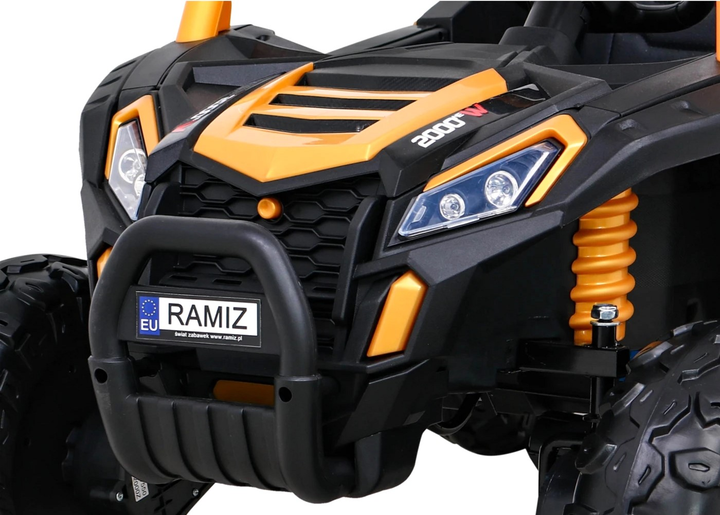 Samochód elektryczny dla dzieci Ramiz Buggy UTV 2000M Racing Złoty (5903864952285) - obraz 10