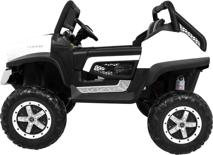 Електромобіль для дітей Ramiz Mercedes Benz Unimog Білий (5903864907674) - зображення 4