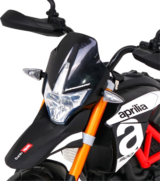 Motocykl elektryczny dla dzieci Ramiz Aprilia Czarny (5903864942873) - obraz 11
