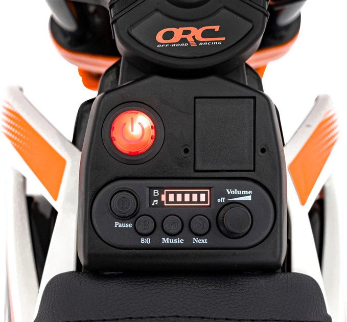 Motocykl elektryczny dla dzieci Ramiz Pantone 361C Pomarańczowy (5903864941692) - obraz 9