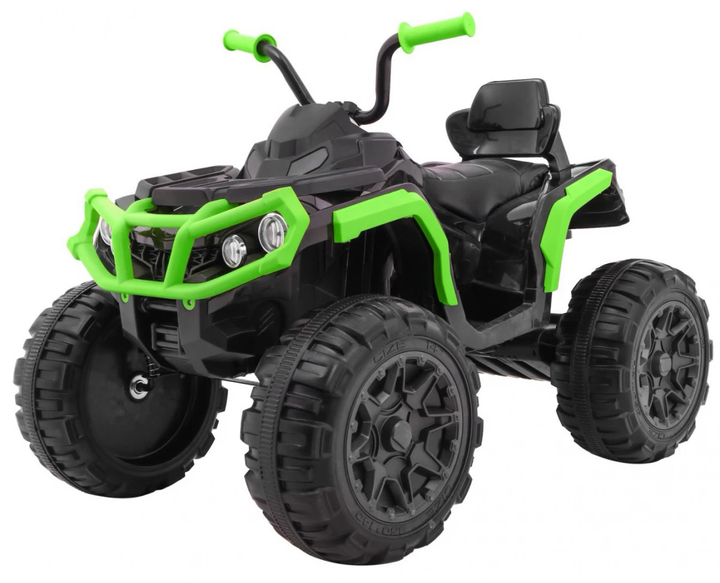 Quad elektryczny Ramiz ATV z dźwiękowymi i świetlnymi efektami Czarno-zielony (5903864904512) - obraz 1