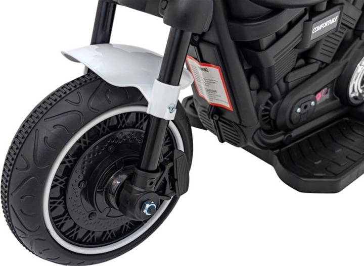 Електромотоцикл для дітей Ramiz Chopper Faster Білий (5903864941067) - зображення 12