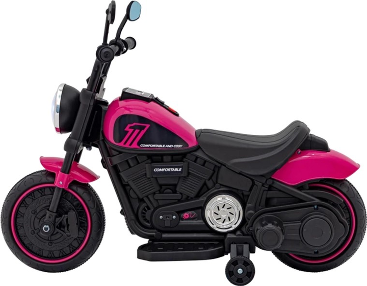 Електромотоцикл для дітей Ramiz Chopper Faster Рожевий (5903864941043) - зображення 5