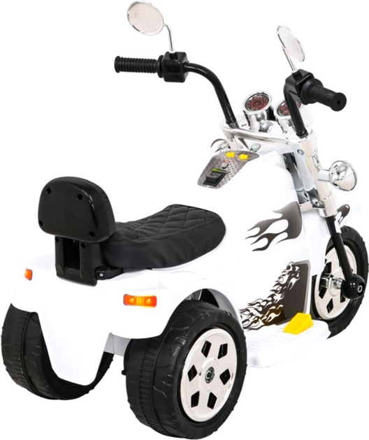 Електромотоцикл для дітей Ramiz Hot Chopper Білий (5903864913620) - зображення 8