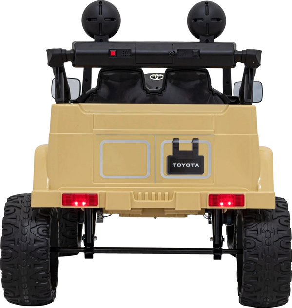 Електромобіль для дітей позашляховий Ramiz Toyota FJ Cruiser 4 x 4 Бежевий (5903864956283) - зображення 7