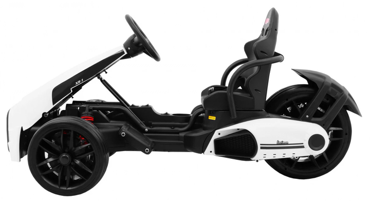Електрокарт для дітей Ramiz Bolid XR-1 Білий (5903864904727) - зображення 4