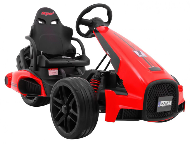 Gokart elektryczny dla dzieci Ramiz Bolid XR-1 Czerwony (5903864904734) - obraz 9