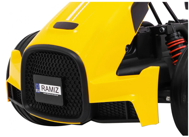 Електрокарт для дітей Ramiz Bolid XR-1 Жовтий (5903864904741) - зображення 13