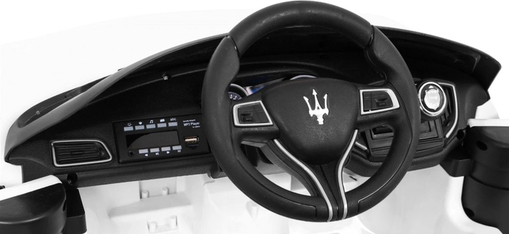 Електромобіль для дітей Ramiz Maserati Ghibli Білий (5903864907360) - зображення 10