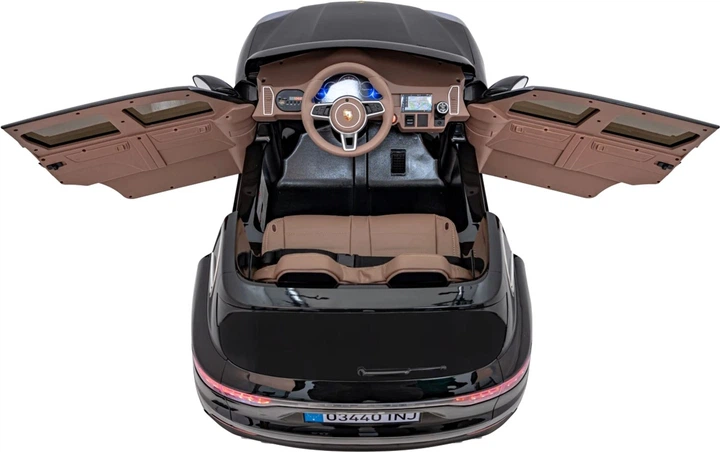Електромобіль для дітей Porsche Cayenne S Чорний (5903864941005) - зображення 10