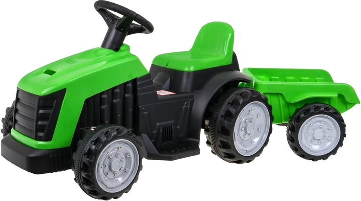 Ciągnik elektryczny Ramiz z przyczepą Zielony (5903864907650) - obraz 1