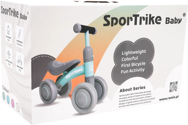 Біговел Rastar PettyTrike 4-wheel Голубий (5903864909791) - зображення 9