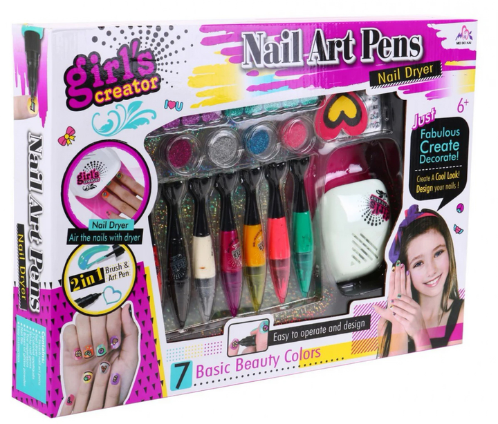 Zestaw do manicure Ramiz Girls Creator Dryer Paint Pen Accessories (5903864902945) - obraz 2