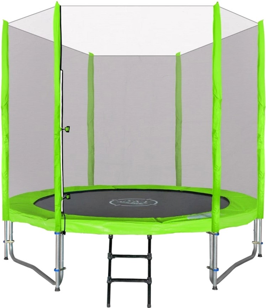 Trampolina ogrodowa Sky 244 cm 8FT z akcesoriami Zielona (5903864910100) - obraz 4