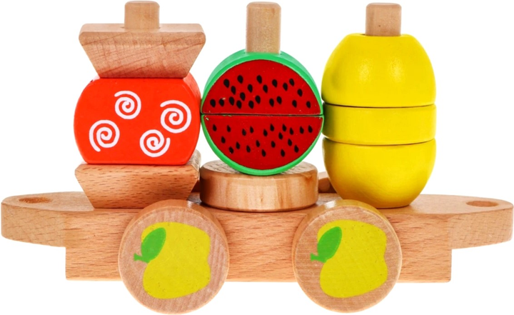 Drewniana lokomotywa ViVi Wood Toy z sorterem (5903864950403) - obraz 5