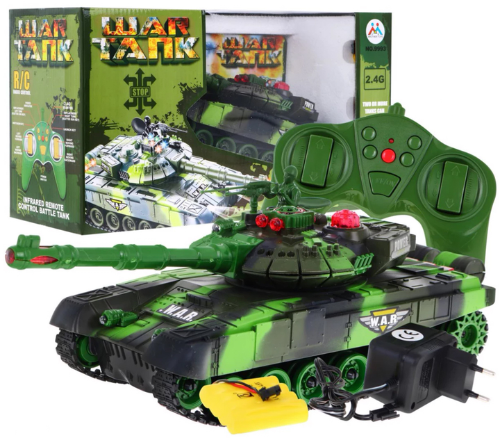 Танк на радіокеруванні Ramiz War Tank світлозвуковий з фігуркою (5903864900866) - зображення 1