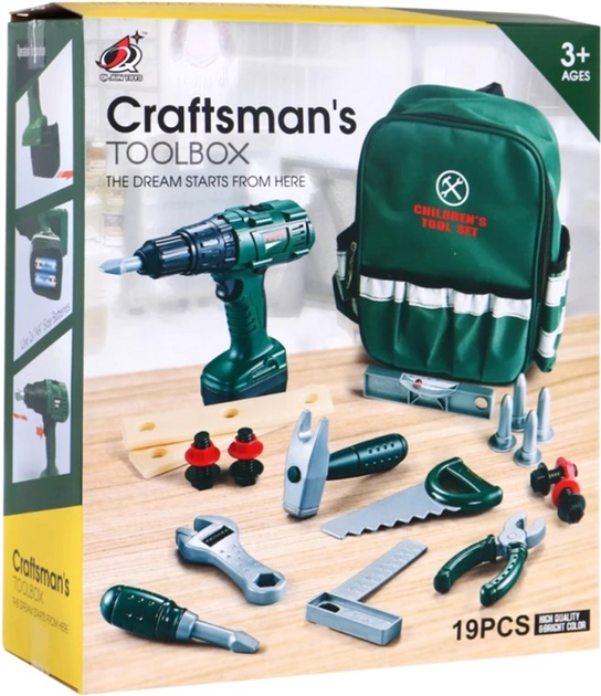 Набір інструментів Qi Jun Toys Craftsman`s Toolbox (5903864909050) - зображення 7
