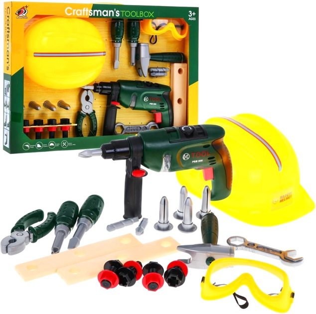 Набір інструментів Qi Jun Toys Crafftsman's Tool Box 20 предметів (5903864909104) - зображення 1