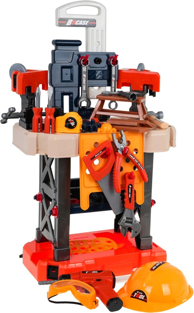 Warsztat-stół Tobysen Toys 3 in 1 Powerful w walizke na kółkach 78 elementow (5903864959017) - obraz 3