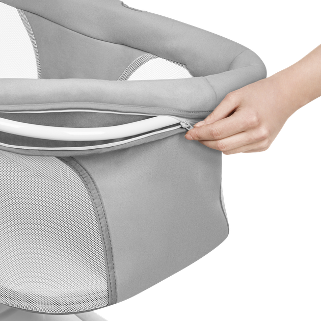 Kolyska bujaczek Lionelo  Bella Set Grey Concrete (5903771703291) - obraz 8