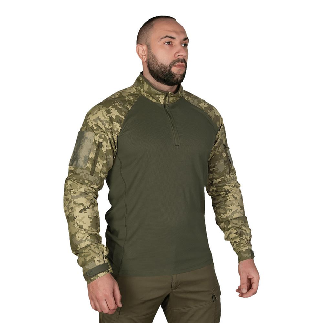 Тактическая боевая рубашка Camotec Raid MM14/Olive пиксель/олива L - изображение 1