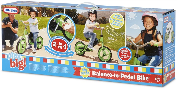 Баланс-байк Little Tikes My First Balance-to-Pedal Bike Green (0050743173936) - зображення 8