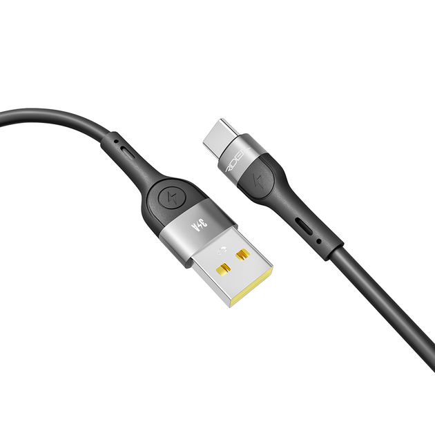 Кабель USB Ridea RC-XS51 X-Silicone Type-C 3A 1.2m Колір Чорний - изображение 4