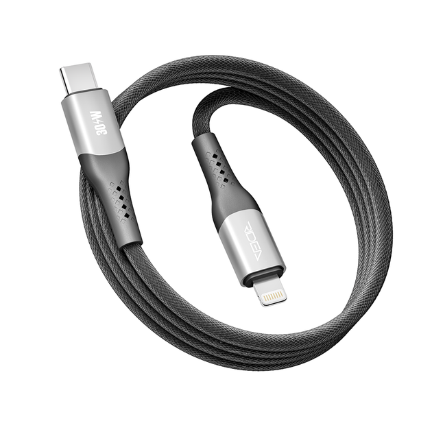 USB Кабель Ridea RC-US42 UltraStrong 30W 3A Type-C to Lightning 1.2m, Black - изображение 6