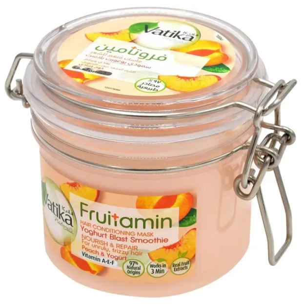 Маска для волосся Dabur Vatika Frutamins Живлення і відновлення, 350 г - Фото 1 Маска для волосся Dabur Vatika Frutamins Живлення і відновлення, 350 г - зображення 1