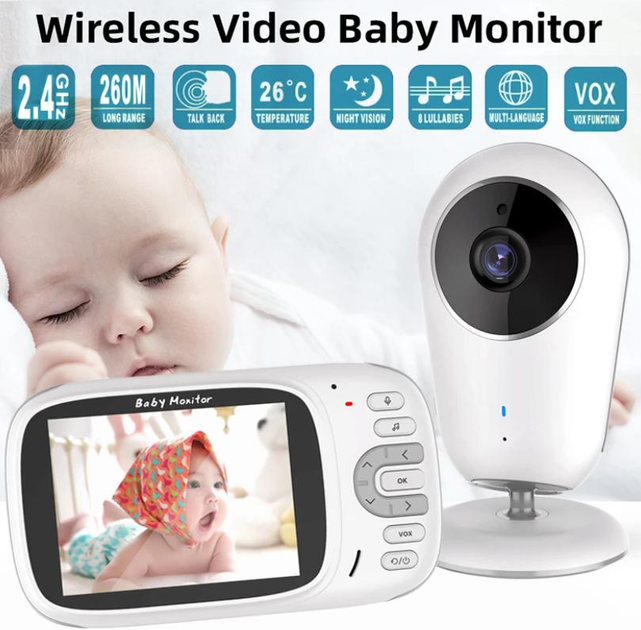 Видеоняня Baby Monitor VB609 Видеоняня беспроводная с двусторонней связью - изображение 3