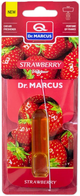 Ароматизатор Dr. Marcus Fragrance Strawberry (Полуниця) 5 мл флакон на дзеркало - Фото 1 Ароматизатор Dr. Marcus Fragrance Strawberry (Полуниця) 5 мл флакон на дзеркало - зображення 1