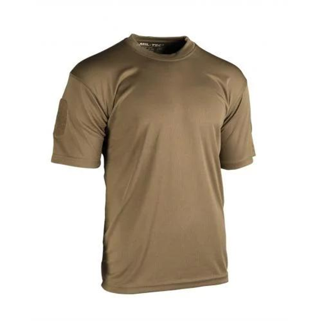 Тактическая футболка Sturm Mil-Tec "Tactical T-Shirt Quickdry" Dark Coyote койот 3XL - изображение 1