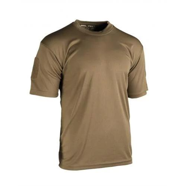 Тактическая футболка Sturm Mil-Tec "Tactical T-Shirt Quickdry" Dark Coyote койот M - изображение 1