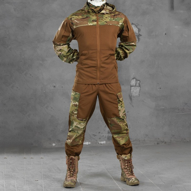 Мужская форма Ahiles Combo рип-стоп куртка + штаны мультикам размер S - изображение 1