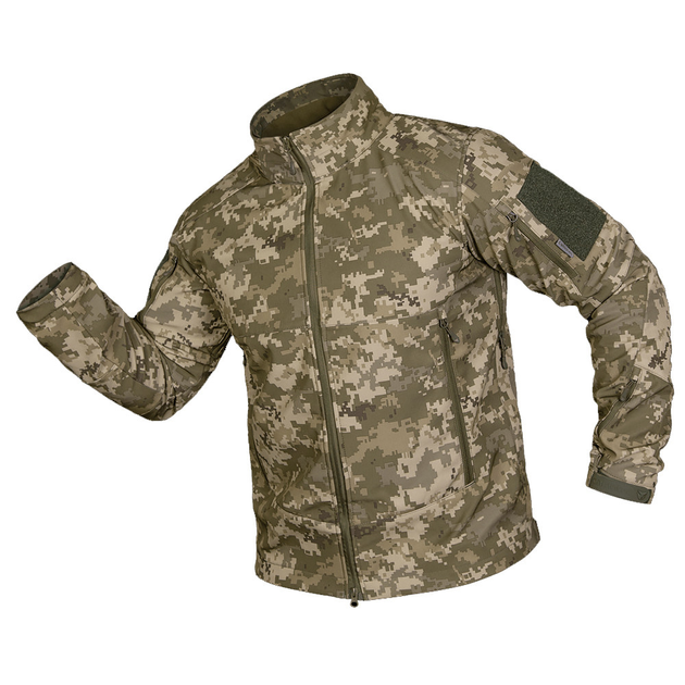 Мужская куртка Camotec "Phantom System" SoftShell на микрофлисе пиксель размер 2XL - изображение 1