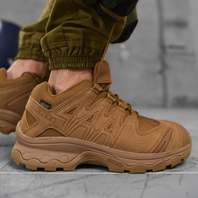 Мужские кроссовки Salomon XA Forces GTX с мембраной Gore-Tex койот размер 38 - изображение 1