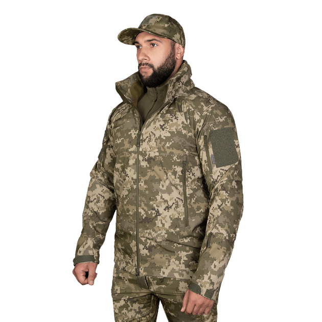 Мужская куртка Camotec "Phantom System" SoftShell на микрофлисе пиксель размер XS - изображение 2