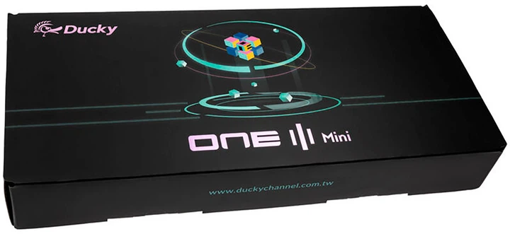 Klawiatura przewodowa Ducky One 3 Mini RGB LED MX Speed Silver USB Aura Black (100043052) - obraz 9