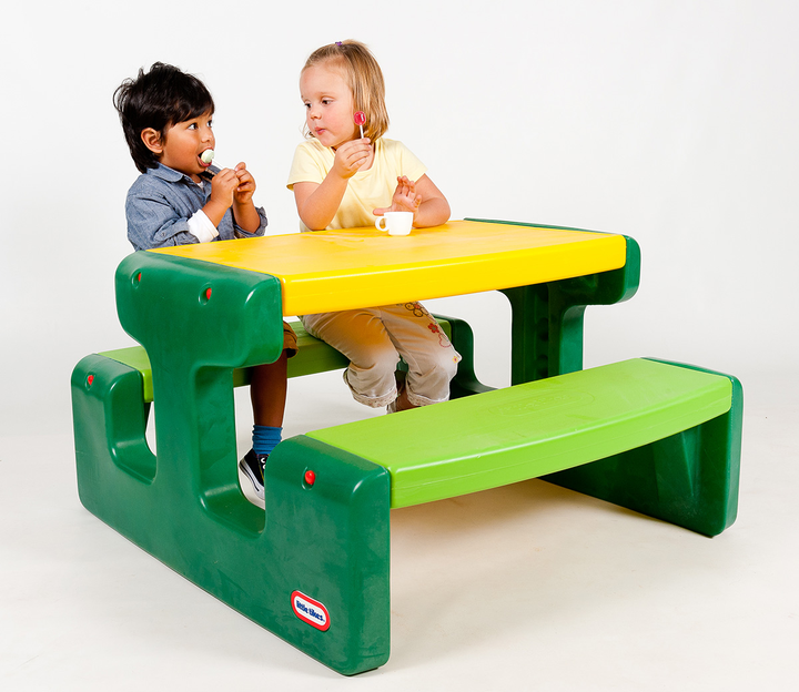 Duży stół piknikowy dla dzieci Little Tikes Large Picnic Table Evergreen (0050743547065) - obraz 2