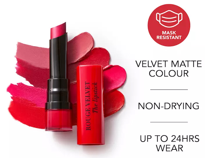 Помада для губ Bourjois Rouge Velvet Матова 09 Fuchsia Bottec 2.4 г (3614224102982) - зображення 4