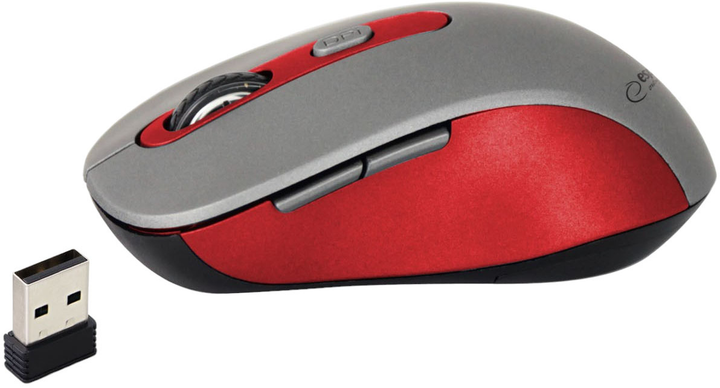 Mysz bezprzewodowa Esperanza EM131R Wireless Grey-Red (EM131R) - obraz 3