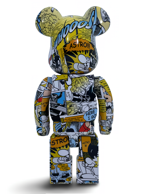 Статуэтка Bearbrick Astro BOY Colour 400% 28 см Medicom Toy Анимированный комикс - изображение 10