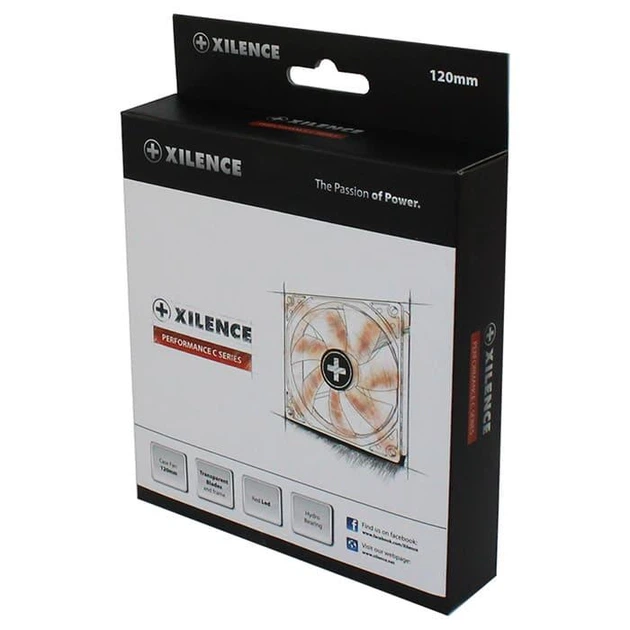 Вентилятор Xilence 120mm red LED (XF046) - изображение 2