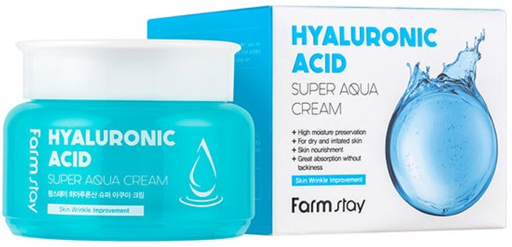 Krem nawilżający do twarzy FarmStay Super Aqua Cream z kwasem hialuronowym 100 ml (8809809800970) - obraz 2