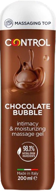 Lubrykant-żel do masażu Control Chocolate Bubble 200 ml (8058664162307) - obraz 1