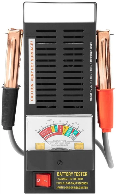 Tester obciążenia akumulatora NEO Tools analogowy 100 A 6/12 V 11-984 (5907558452402) - Zdjęcie 4 Tester obciążenia akumulatora NEO Tools analogowy 100 A 6/12 V 11-984 (5907558452402) - obraz 4